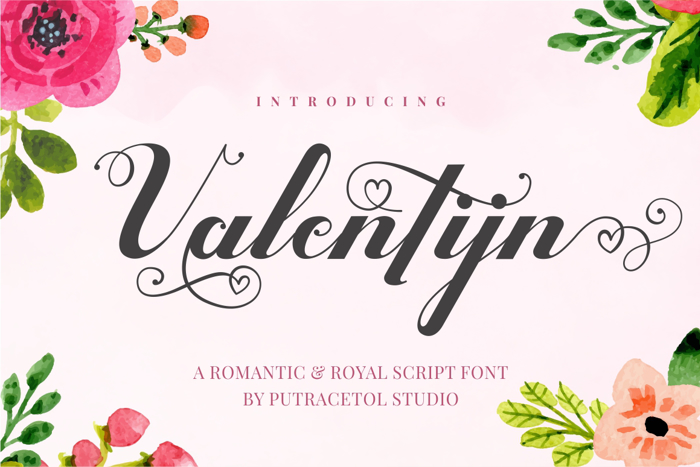 Valentijn Font poster