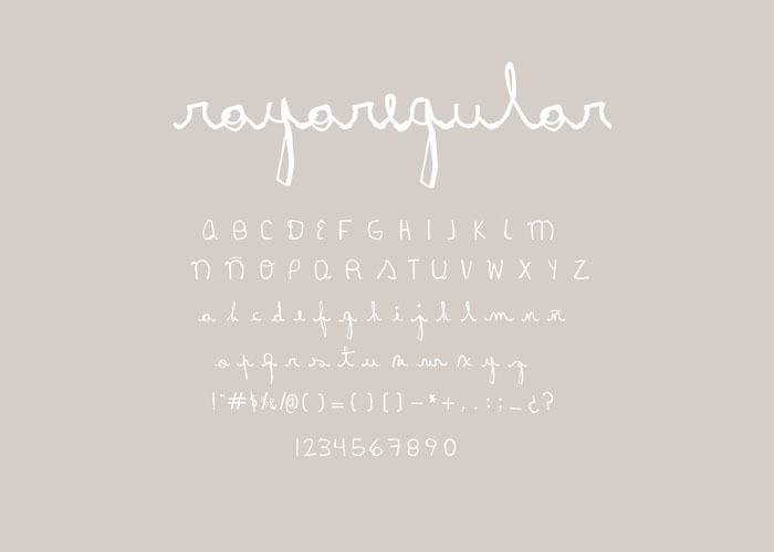 Rayairregular Font poster
