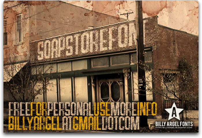 SOAP STORE Font poster