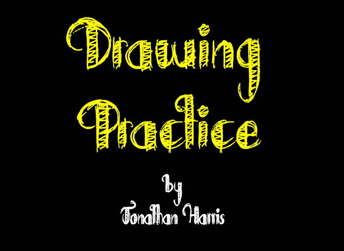 Drawing Practice Font poster