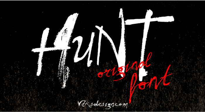 Vtks Hunt Font poster