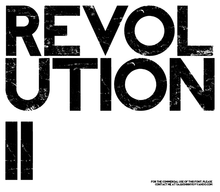 REVOLUTION II Font