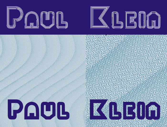 PaulKlein Font poster