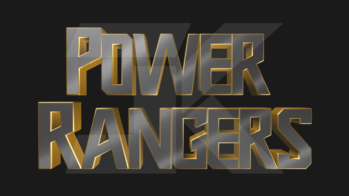 Power Rangers 2019 Font poster