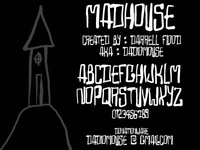 Madhouse Font poster