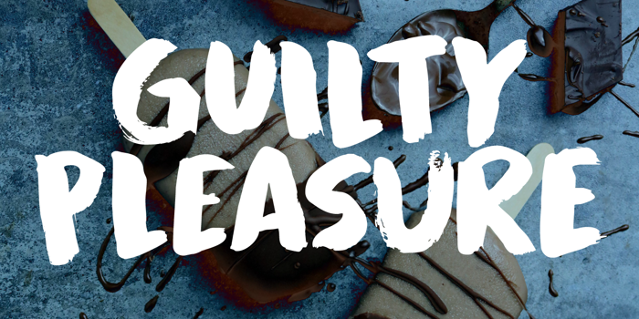 Guilty Pleasure Font poster