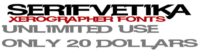 Serifvetika Font poster