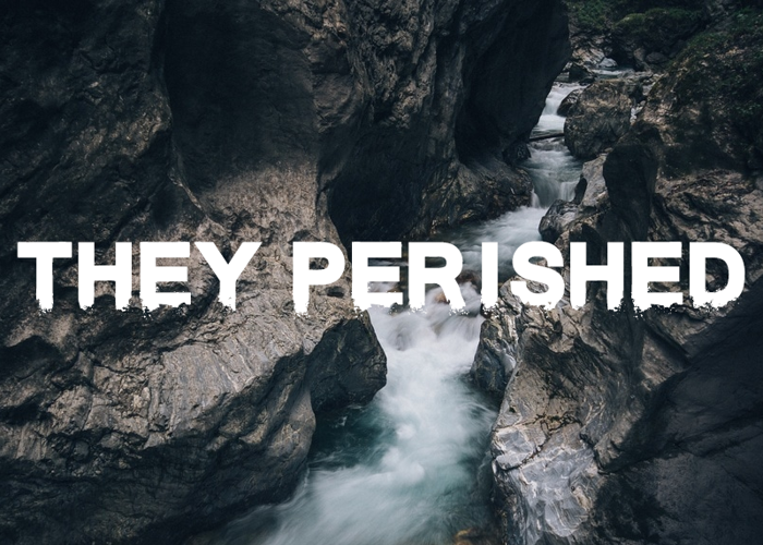 They Perished Font poster