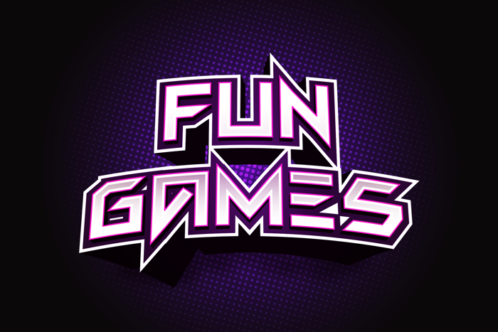 FUN GAMES Font poster