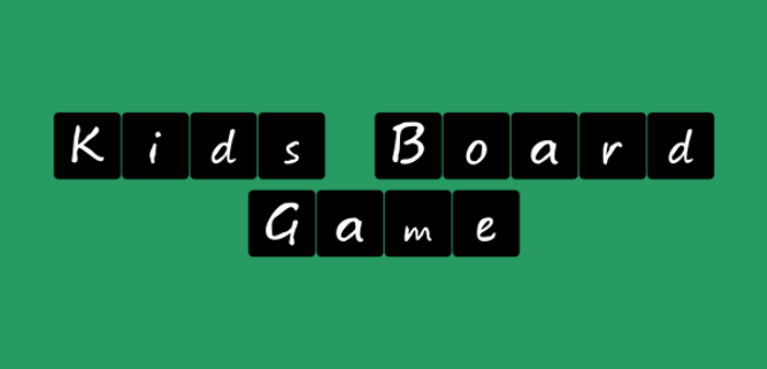 Kids board game Font poster