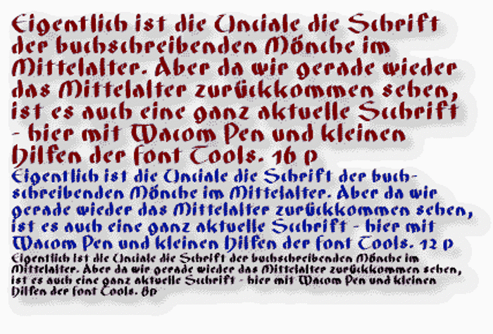 FatGrafCalliklein Font poster