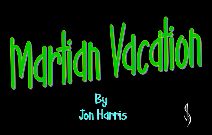 Martian Vacation Font poster