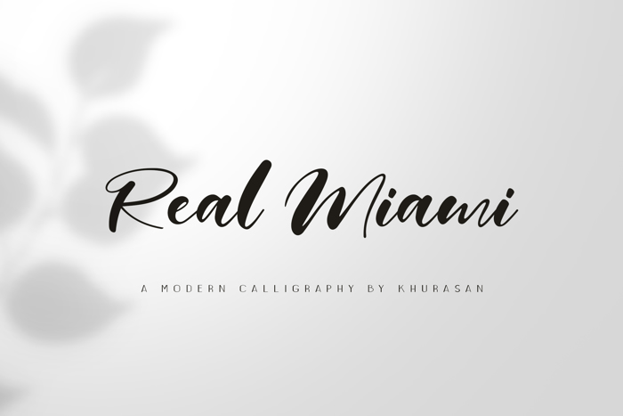 Real Miami Font poster