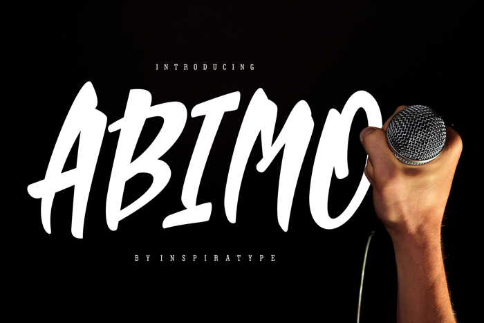 ABIMO Font poster