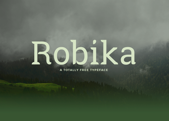 Robika Font poster