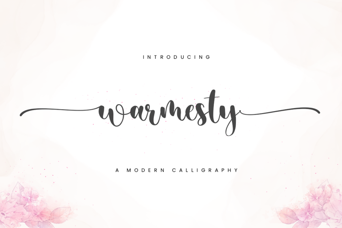 Warmesty Font poster