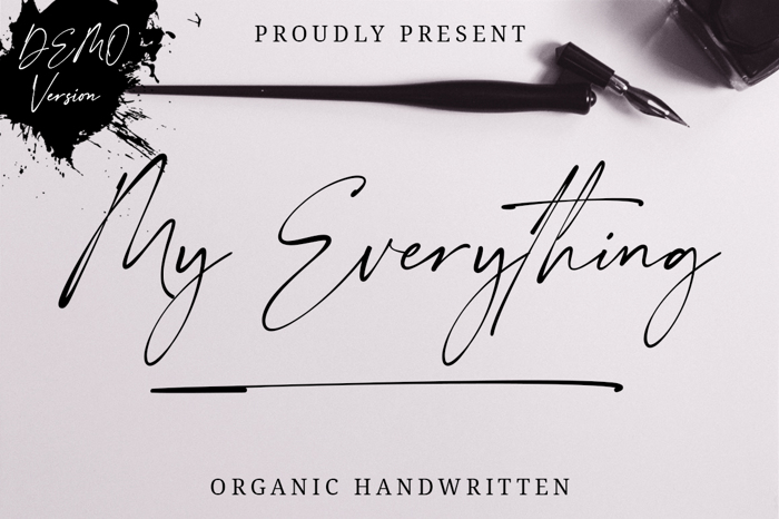 My Everything Font poster