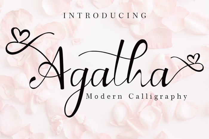 Agatha Font poster