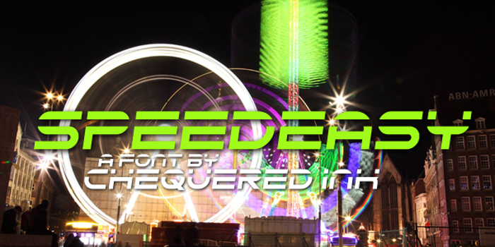 Speedeasy Font poster