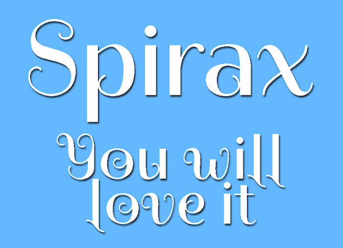 Spirax Font poster