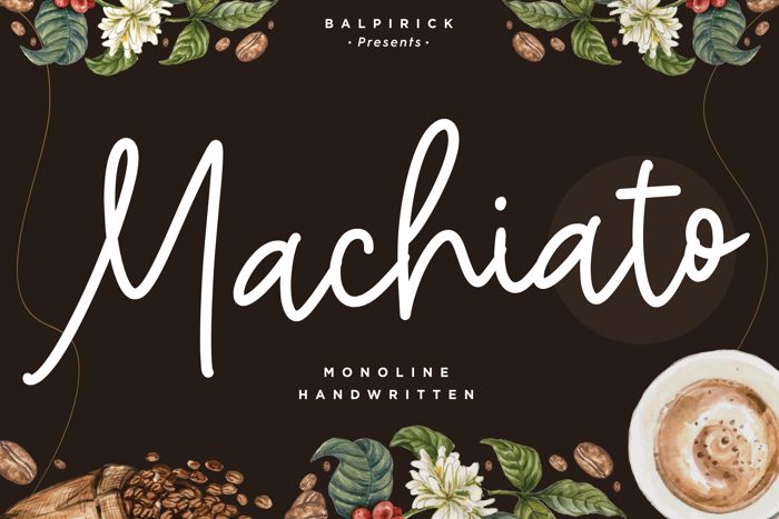 Machiato Font poster