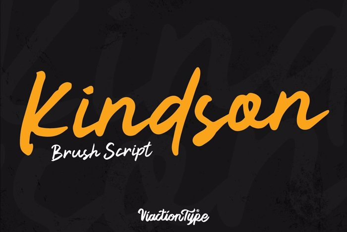 Kindson Font poster