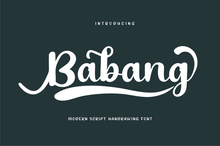 Babang Font poster