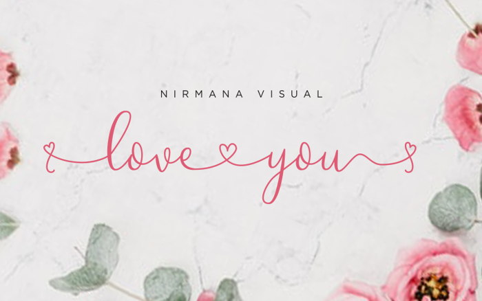 Loveyou Font poster