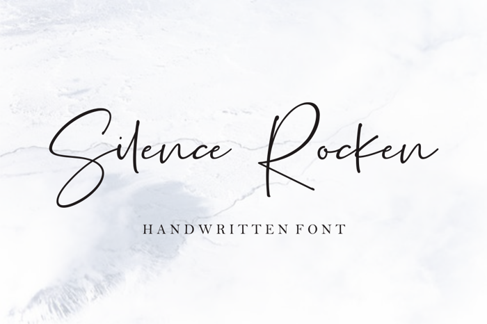 Silence Rocken Font poster