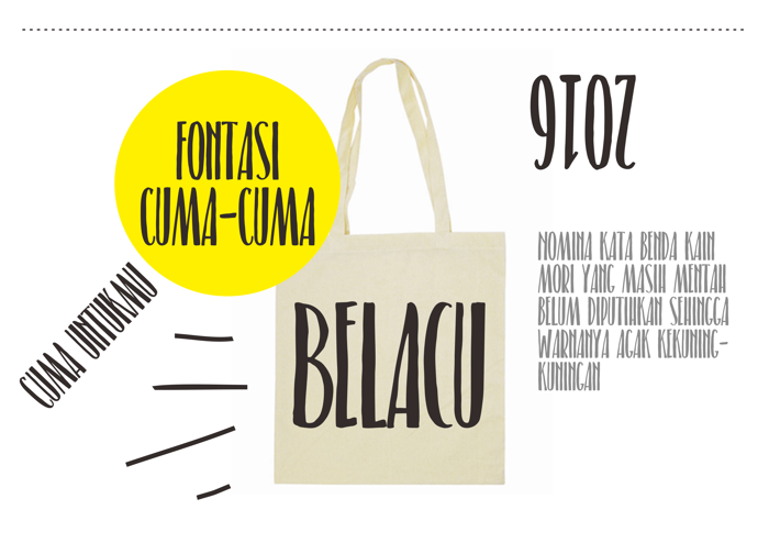Belacu Font poster