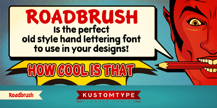 KTF-Roadbrush Font poster
