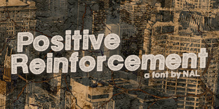 Positive Reinforcement Font poster