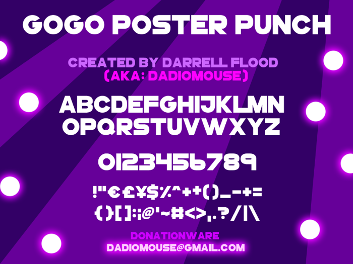 GoGoPosterPunch Font