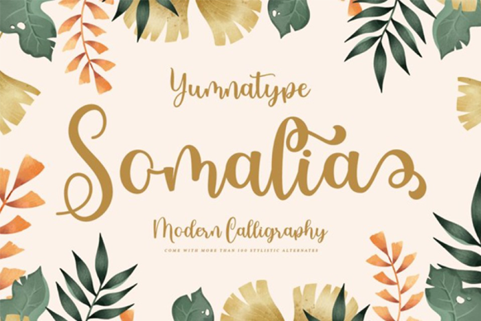 Somalia Font poster