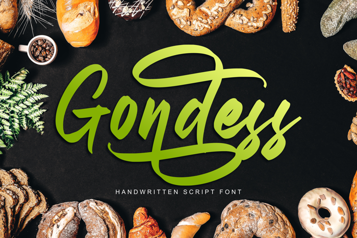 Gondess Font poster