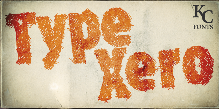 Type Xero Font poster