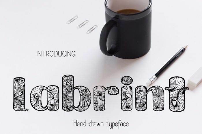 Labrint Font poster
