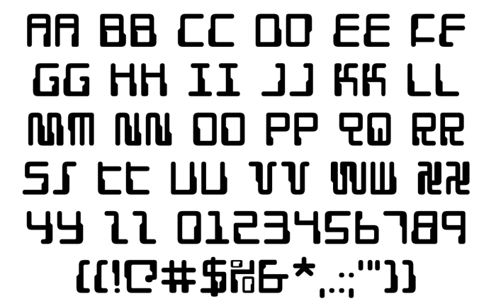 Droid Lover Font poster