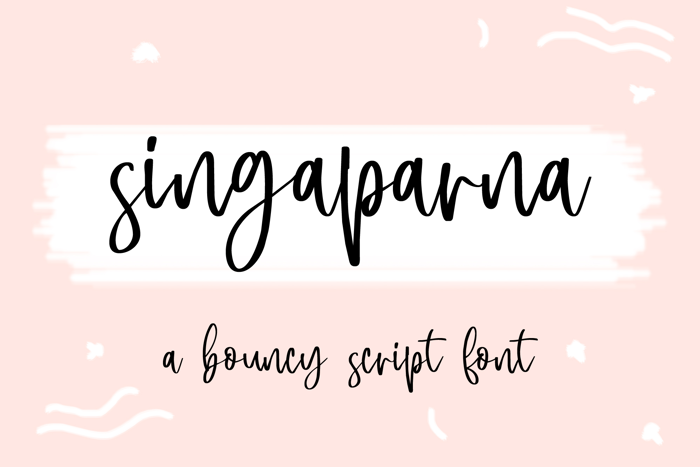 Singaparna Script Font poster