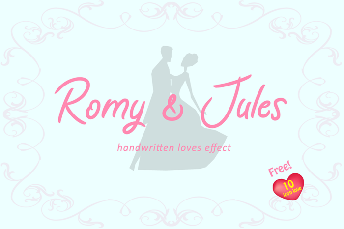 Romy & Jules Font poster