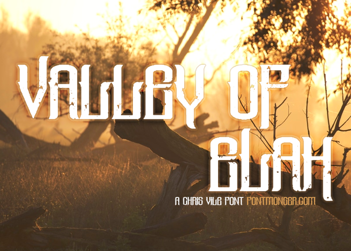 Valley Of Elah Font poster