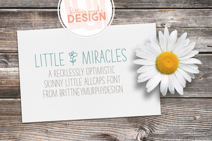 Little Miracles Font poster