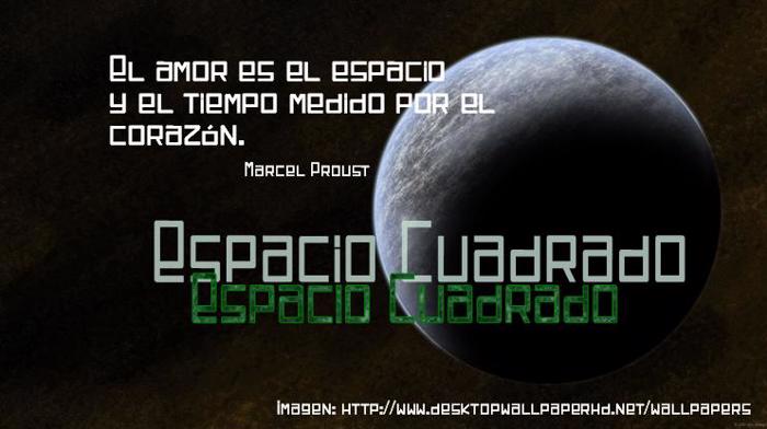 Espacio Cuadrado Font poster