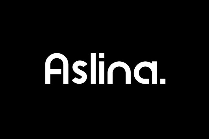 Aslina Font poster