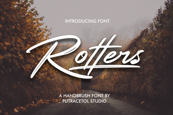 Rotters Font poster