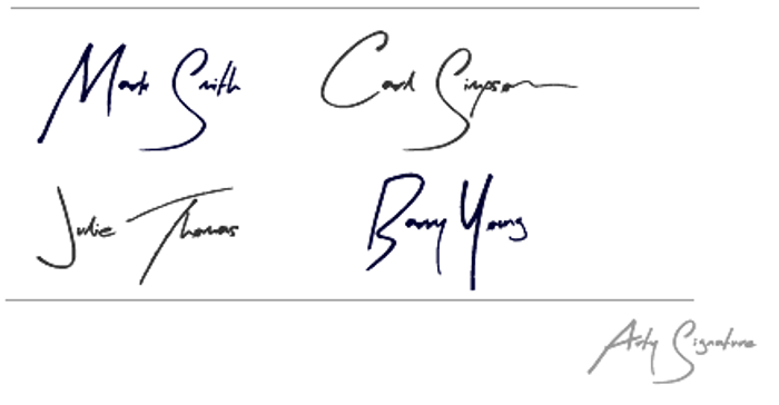 Arty Signature Font