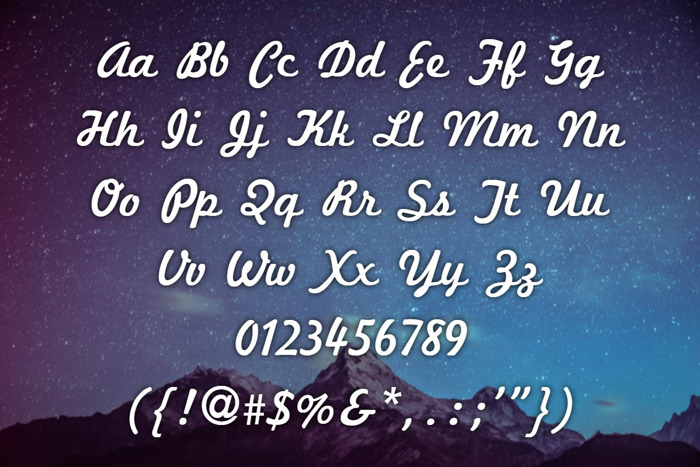 Marketing Script Font poster
