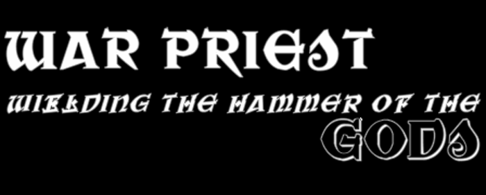 War Priest Font poster