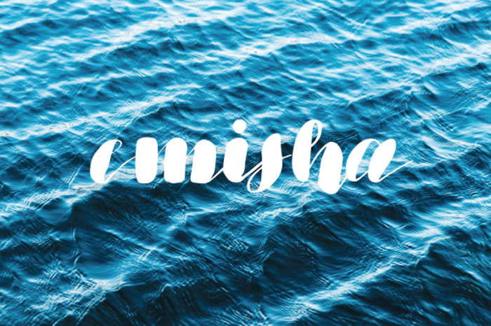 emisha Font poster