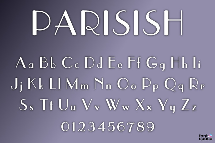 Parisish Font poster